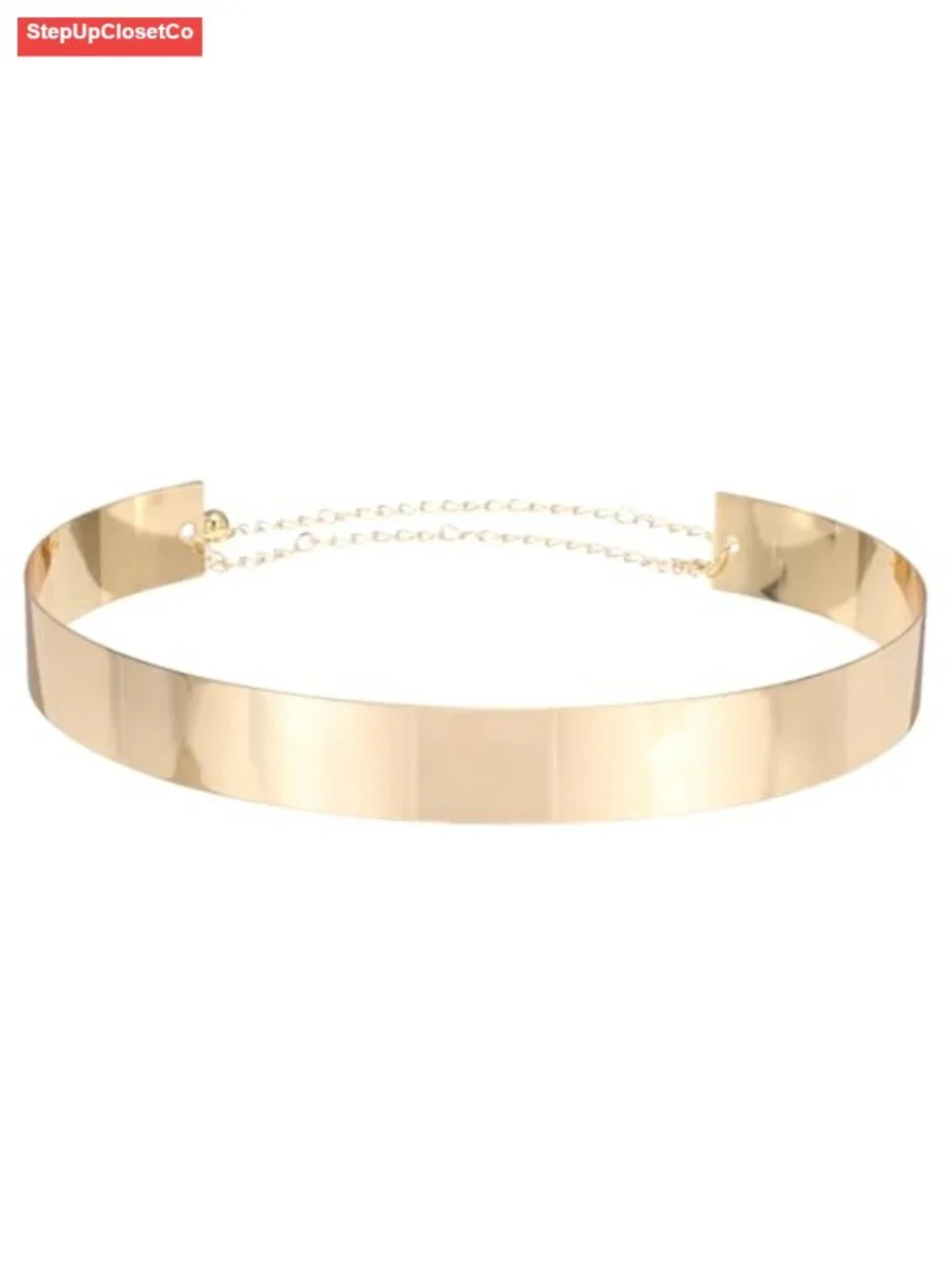 Adjustable Metal Waist Chain Belt for Women Dress Skirt Jeans, 46 Inch